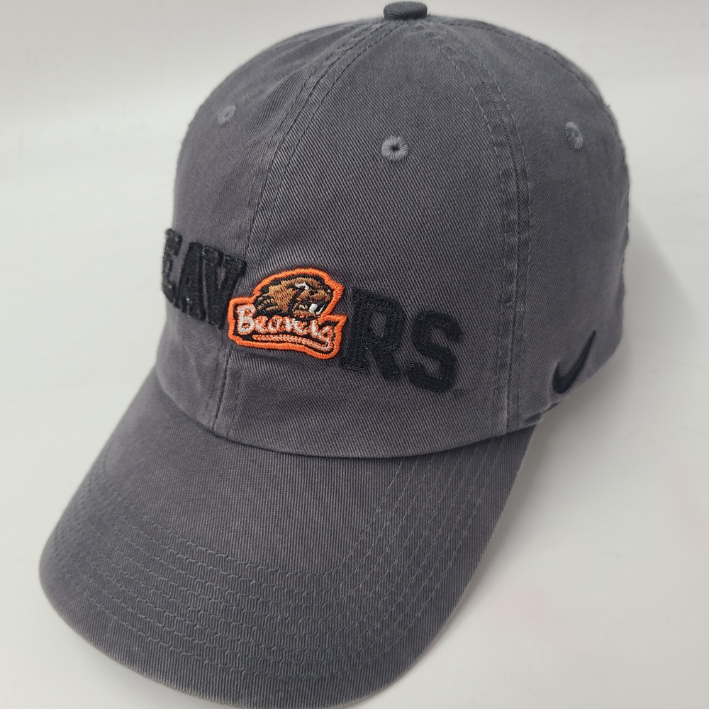 Oregon State Beavers Hat Strapback Nike Gray Orange NCAA University Casual Men